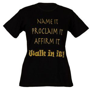 Black & Gold T-Shirt, Size Large, Medium, or Small